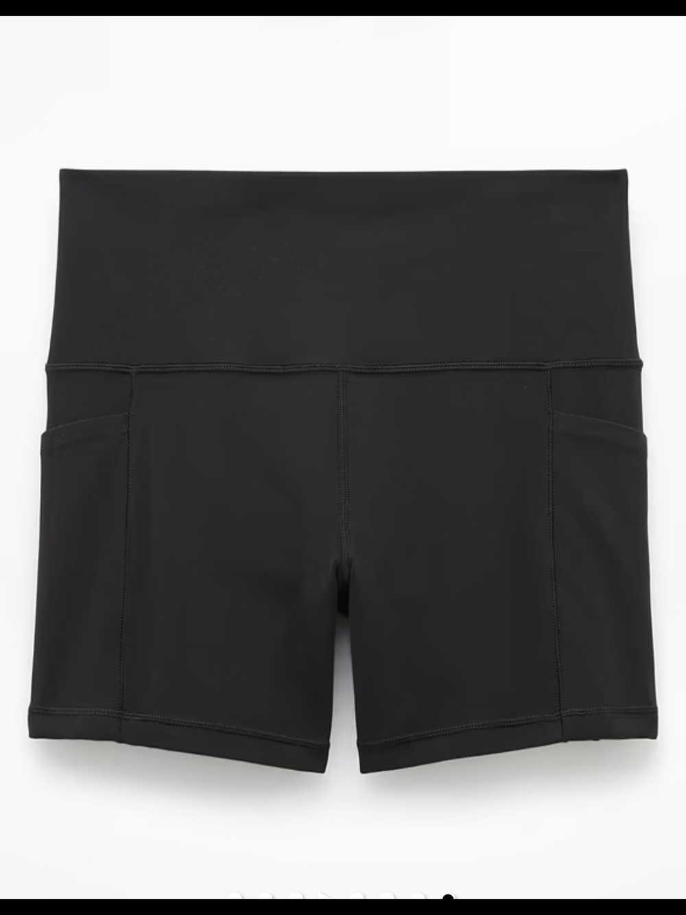 Athleta Black High-Rise Salutation Bike Shorts with Pockets